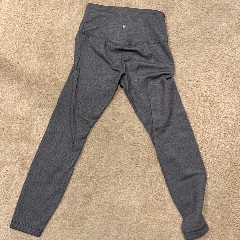 Lululemon grey leggings 7/8
